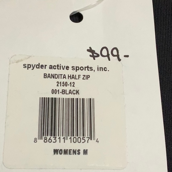 Spyder BANDITA 1/2 ZIP FLEECE top - Black - Picture 15 of 16